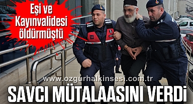 Eşi ve Kayınvalidesi öldürmüştü: Savcı Mütalaasını verdi