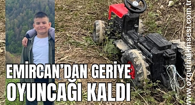   Geriye sadece oyuncağı kaldı