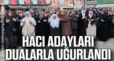 Hacı Adayları Dualarla Uğurlandı