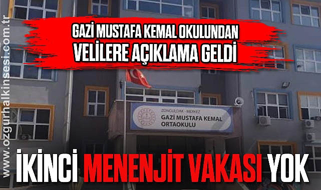 “İKİNCİ MENENJİT VAKASI YOK”