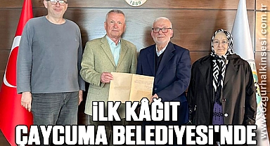 İlk Kâğıt Çaycuma Belediyesi'nde