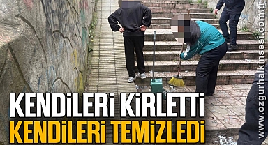 Kendileri kirletti, kendileri temizledi