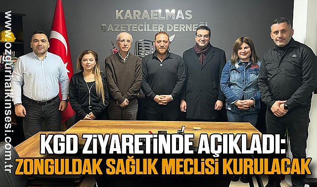 KGD ziyaretinde açıkladı: Zonguldak Sağlık Meclisi kurulacak