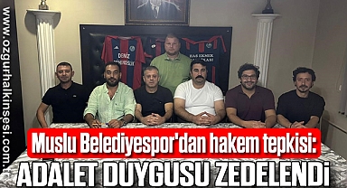 Muslu Belediyespor'dan hakem tepkisi: 