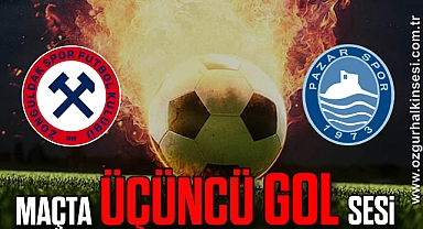 Pazarspor Zonguldakspor maçında üçüncü gol sesi