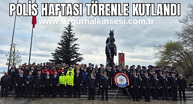 POLİS HAFTASI TÖRENLE KUTLANDI