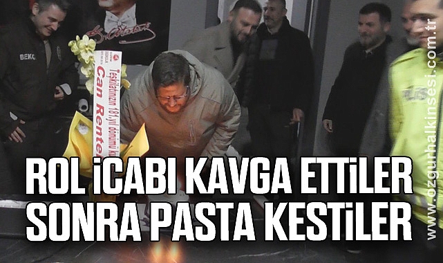 Rol icabı kavga ettiler sonra pasta kestiler