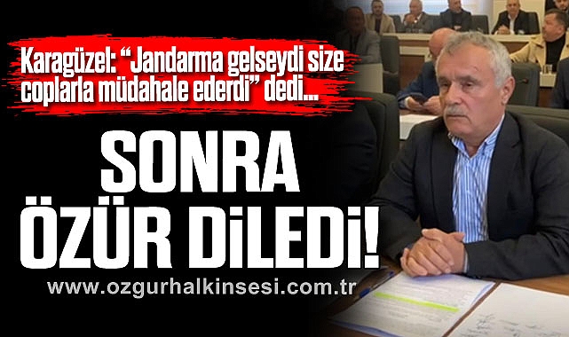 SONRA ÖZÜR DİLEDİ!