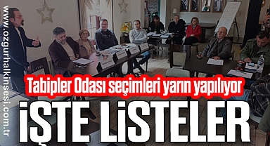 Tabipler Odası seçimleri yarın yapılıyor: İŞTE LİSTELER