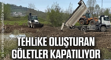 Tehlike oluşturan göletler kapatılıyor
