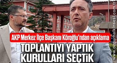 TOPLANTIYI YAPTIK KURULLARI SEÇTİK