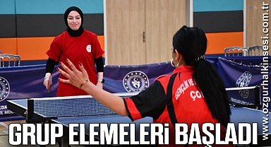 Yurtlig Masa Tenisi Grup Elemeleri başladı