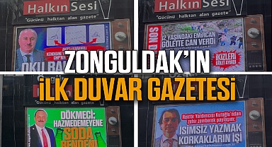 ZONGULDAK’IN İLK  DUVAR GAZETESİ