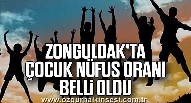 Zonguldak'ta çocuk nüfus oranı belli oldu
