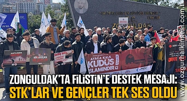 Zonguldak’ta Filistin’e Destek Mesajı: STK’lar ve Gençler Tek Ses Oldu