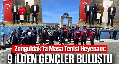 Zonguldak’ta Masa Tenisi Heyecanı: 9 İlden Gençler Buluştu