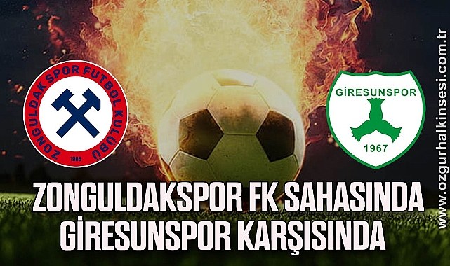 Zonguldakspor FK Sahasında Giresunspor Karşısında