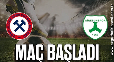 Zonguldakspor Giresunspor maçı başladı