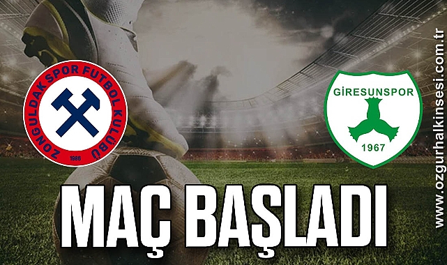 Zonguldakspor Giresunspor maçı başladı