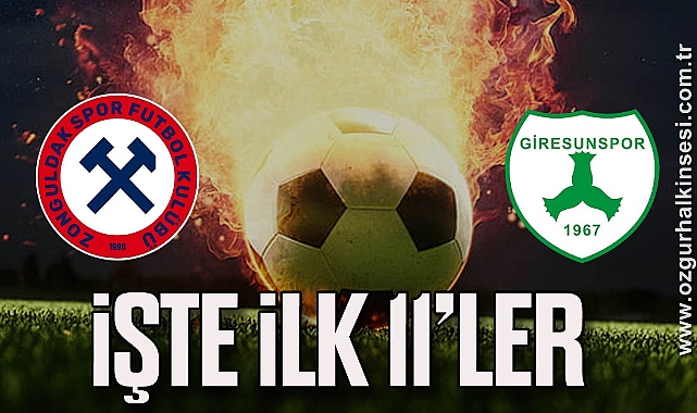 Zonguldakspor Giresunspor maçında ilk 11’lee belli oldu