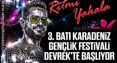 3. Batı Karadeniz Gençlik Festivali Devrek’te Başlıyor