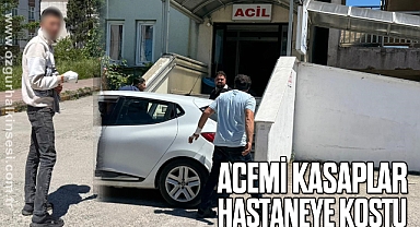 Acemi kasaplar hastaneye koştu