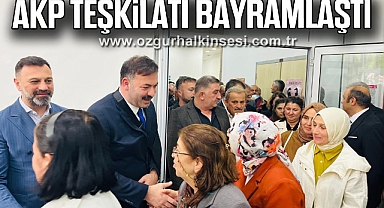 AKP TEŞKİLATI BAYRAMLAŞTI
