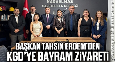 Başkan Tahsin Erdem’den KGD’ye Bayram ziyareti