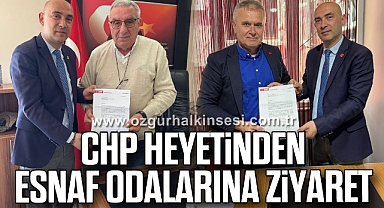 CHP Heyetinden Esnaf Odalarına Ziyaret