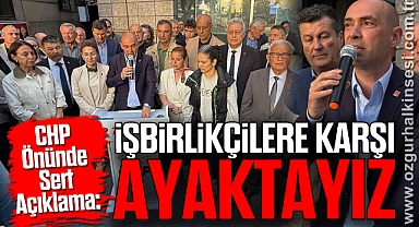 CHP Önünde Sert Açıklama: 