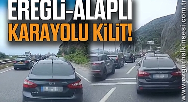 Ereğli-Alaplı karayolu kilit!