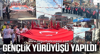 GENÇLİK YÜRÜYÜŞÜ YAPILDI