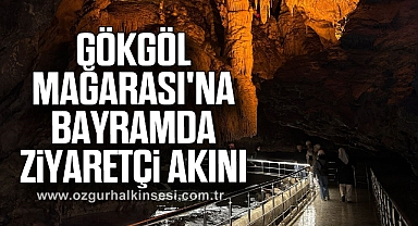 Gökgöl Mağarası'na bayramda ziyaretçi akını