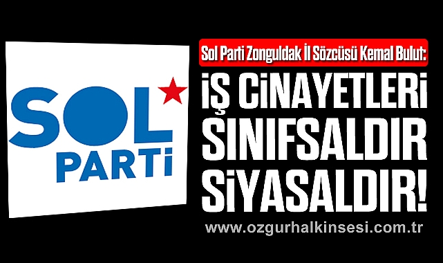 İŞ CİNAYETLERİ SINIFSALDIR, SİYASALDIR!