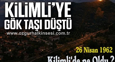 KİLİMLİ’YE GÖK TAŞI DÜŞTÜ