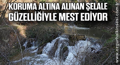Koruma altına alınan şelale güzelliğiyle mest ediyor