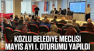 Kozlu Belediye Meclisi Mayıs ayı 1. oturumu yapıldı
