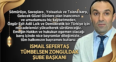KURBAN BAYRAMI'NI KUTLADI