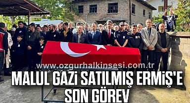 Malul Gazi Satılmış Ermiş'e son görev