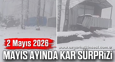 Mayıs ayında kar sürprizi
