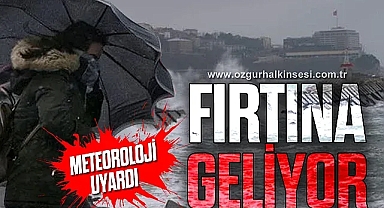 Meteoroloji uyardı: Fırtına Geliyor!