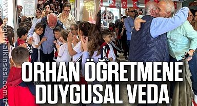 Orhan öğretmene duygusal veda