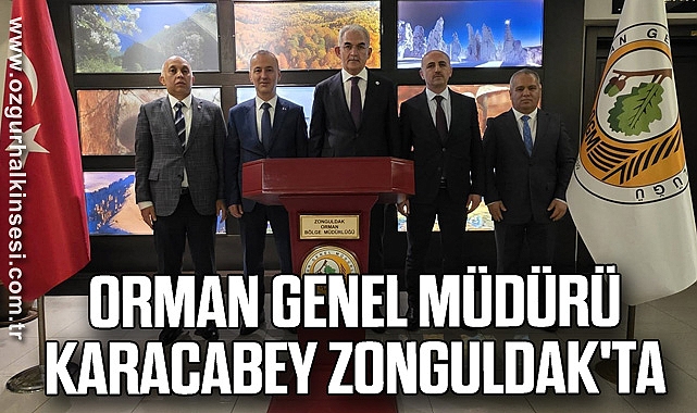 Orman Genel Müdürü Karacabey Zonguldak'ta