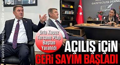 Orta Kapuz Tersane Plajı Baştan Yaratıldı: Açılış İçin Geri Sayım Başladı