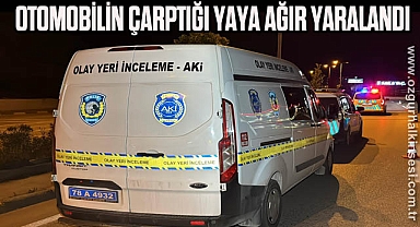 Otomobilin çarptığı yaya ağır yaralandı