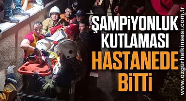 Şampiyonluk kutlaması hastanede bitti