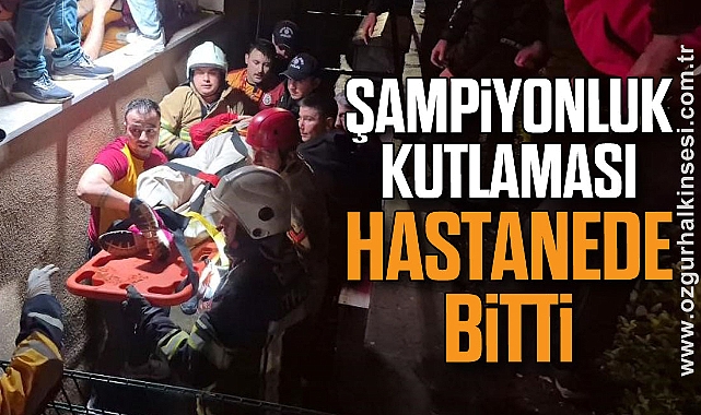 Şampiyonluk kutlaması hastanede bitti