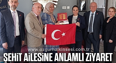 Şehit Ailesine Anlamlı Ziyaret