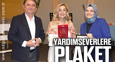 YARDIMSEVERLERE PLAKET