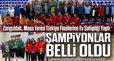 Zonguldak, Masa Tenisi Türkiye Finallerine Ev Sahipliği Yaptı: Şampiyonlar Belli Oldu